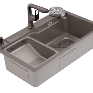 FS 3018 GR – Grey Glass Rinser Sink (30"x18")