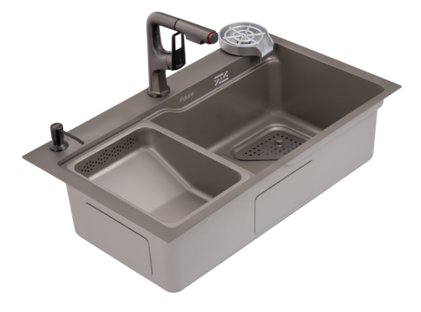 Futura FS 3018 GR grey glass rinser sink