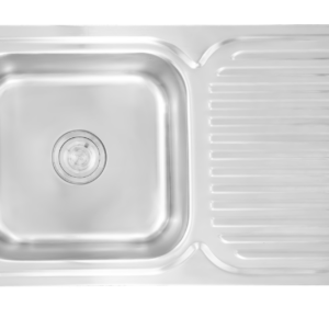 DURA SINGLE BOWL WITH DRAIN BOARD 32x19x8