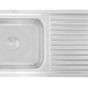 DURA SINGLE BOWL WITH DRAIN BOARD 37x18x8