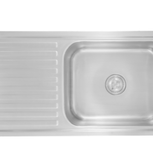 DURA SINGLE BOWL WITH DRAIN BOARD 40x20x8