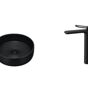 ROUND WASH BASIN WITH FAUCET (TABLE TOP)- FS-38WB-GB FA-01-WB-GG