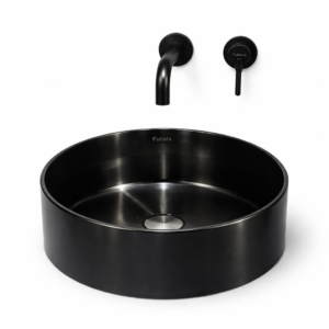 Round Wash Basin FS-38WB-GB with faucet