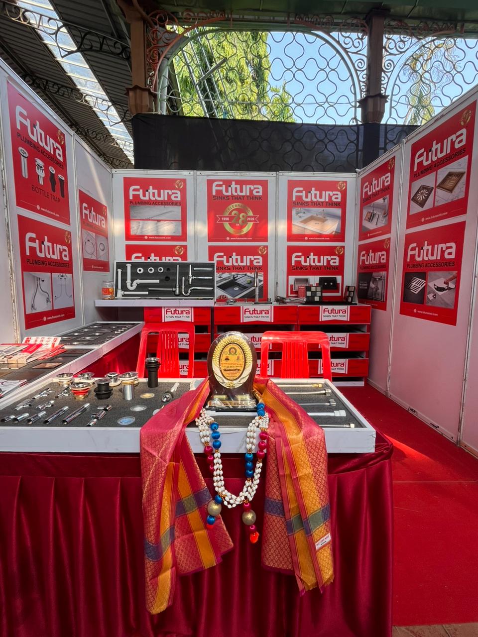 utura award trophy display stall 17 hubli exhibition