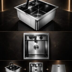 FS 1715 HM - BLK Sink with Lid product image