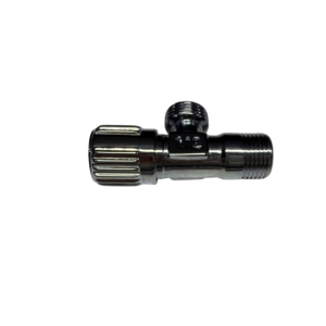 NW-042B - Angle Valve Round Brass With Flange